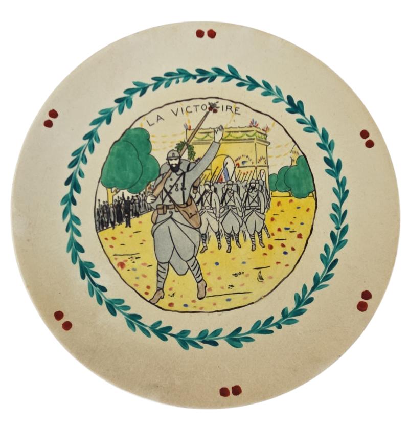 a French WWI ornamental food plate