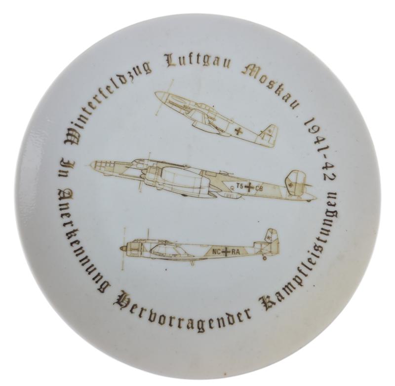 A rare WWII Luftwaffe commemorative plaque Moscow 1941-1942