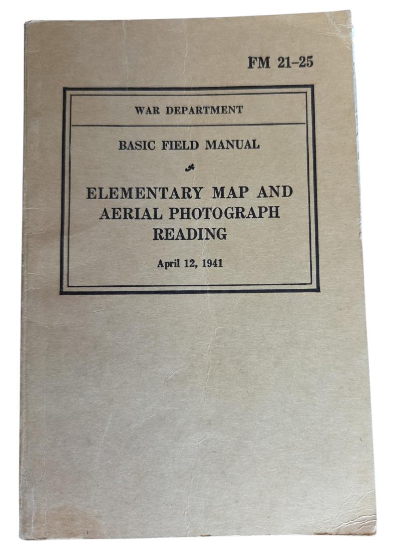 a US WW2 Basic Field Manuel 