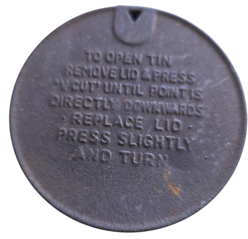 empty WWII British cigarette tin
