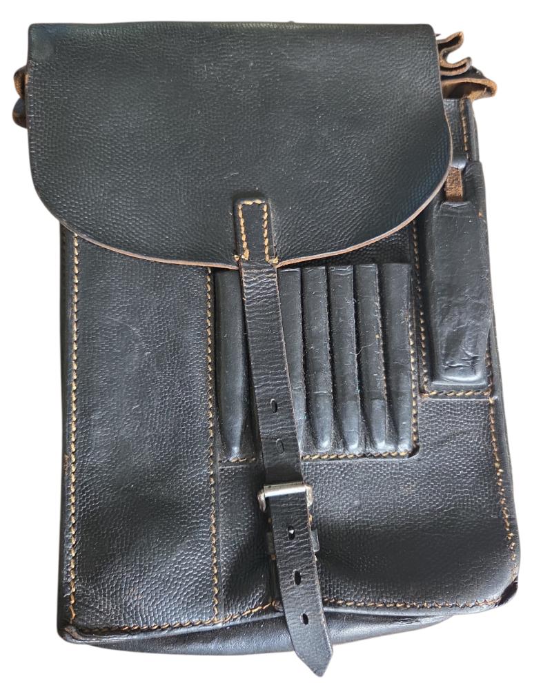 Wehrmacht black leather Mapcase