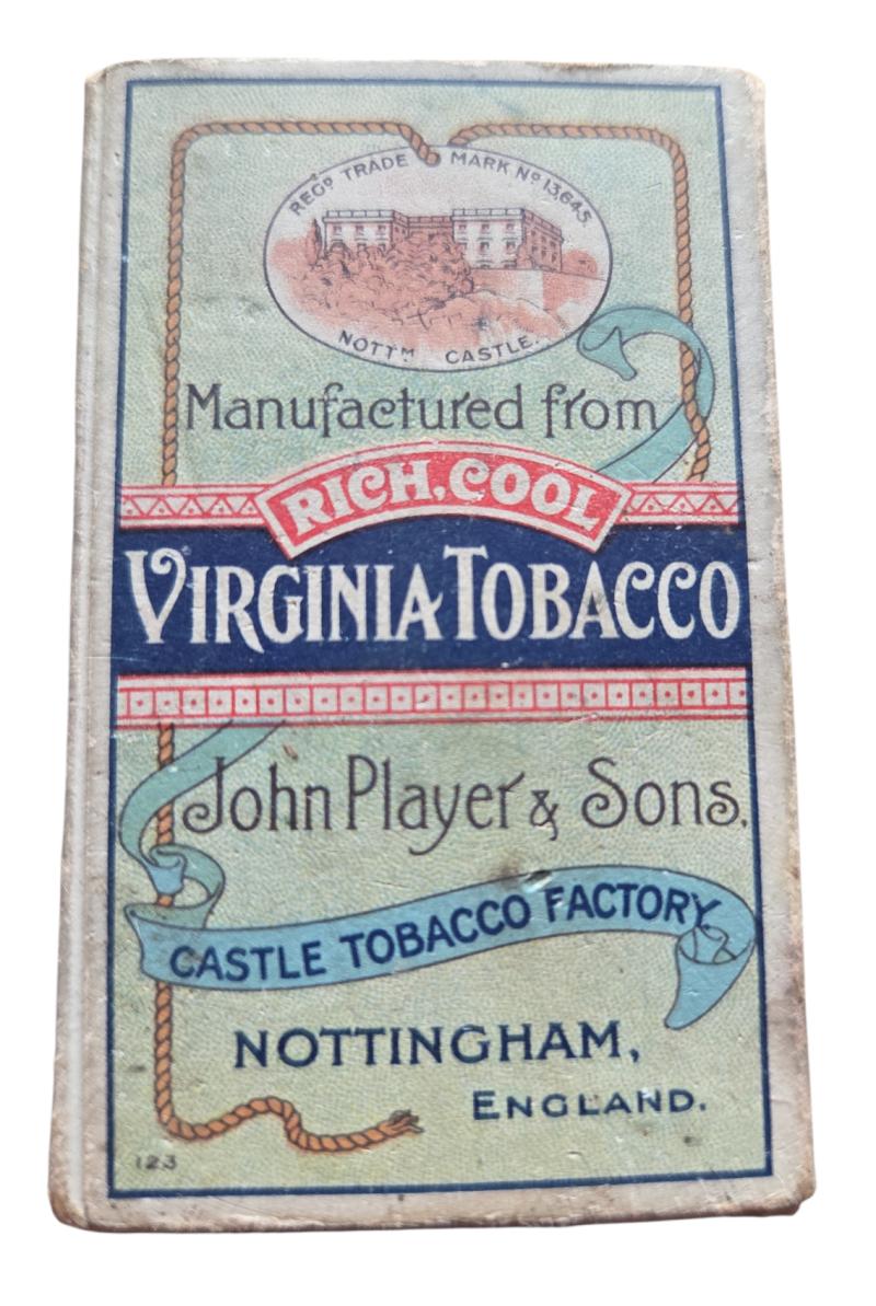 an british empty pack of Players cigarettes..