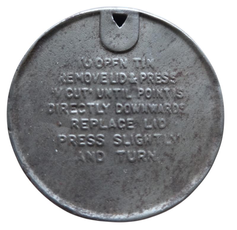 empty WWII British tobacco tin