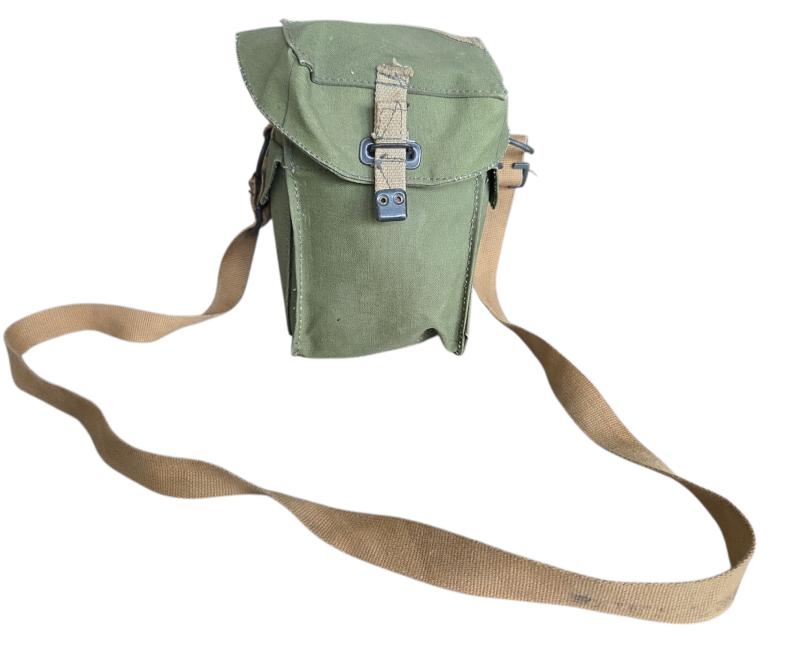 A British WWII Light MK2 gas mask in the original bag