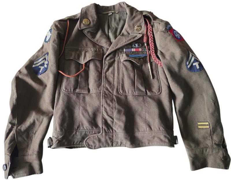 US  WW2 101st & 82nd Airborne  M-1944 Ike Jacket