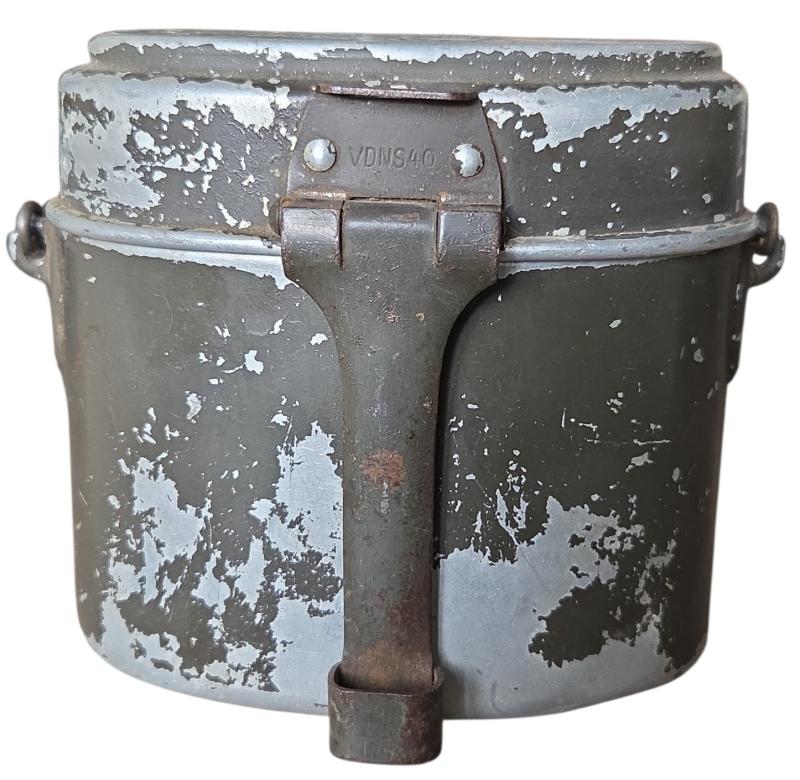 a German Wehrmacht M31 Messtin (or Essgeschirr).