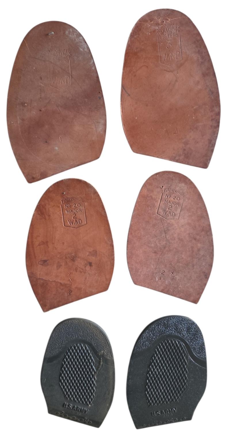 british /us ww2 3 sets of boot soles