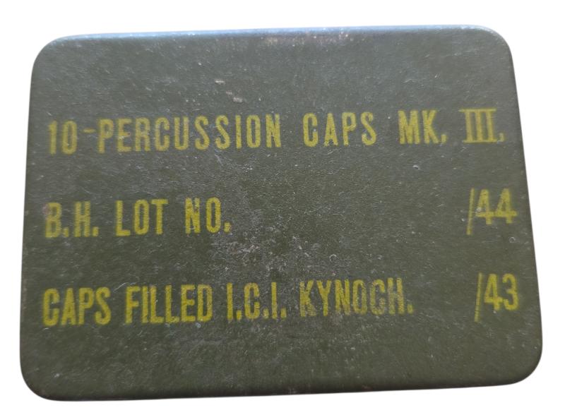 british ww2 10 percussion caps mk 3 metal box