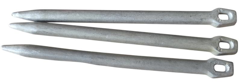 a set off 3   german ww2  tent pegs