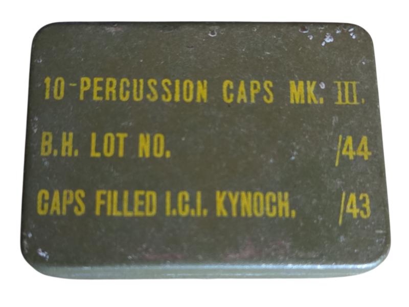 british ww2 10 percussion caps mk 3 metal box