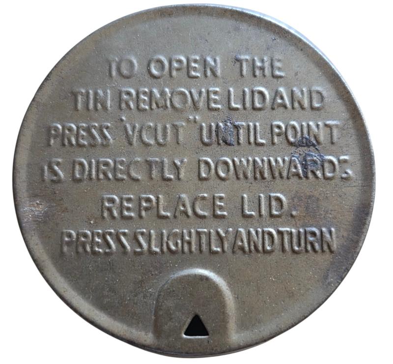 empty WWII British tobacco tin
