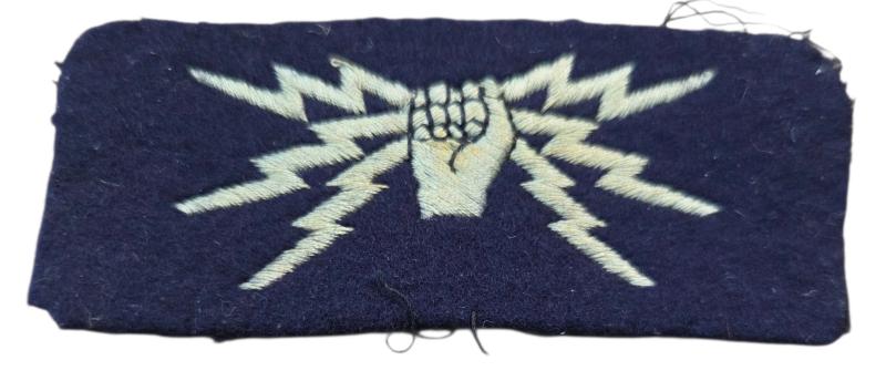 a Royal Air Force RAF Telecommunications Cloth Insignia