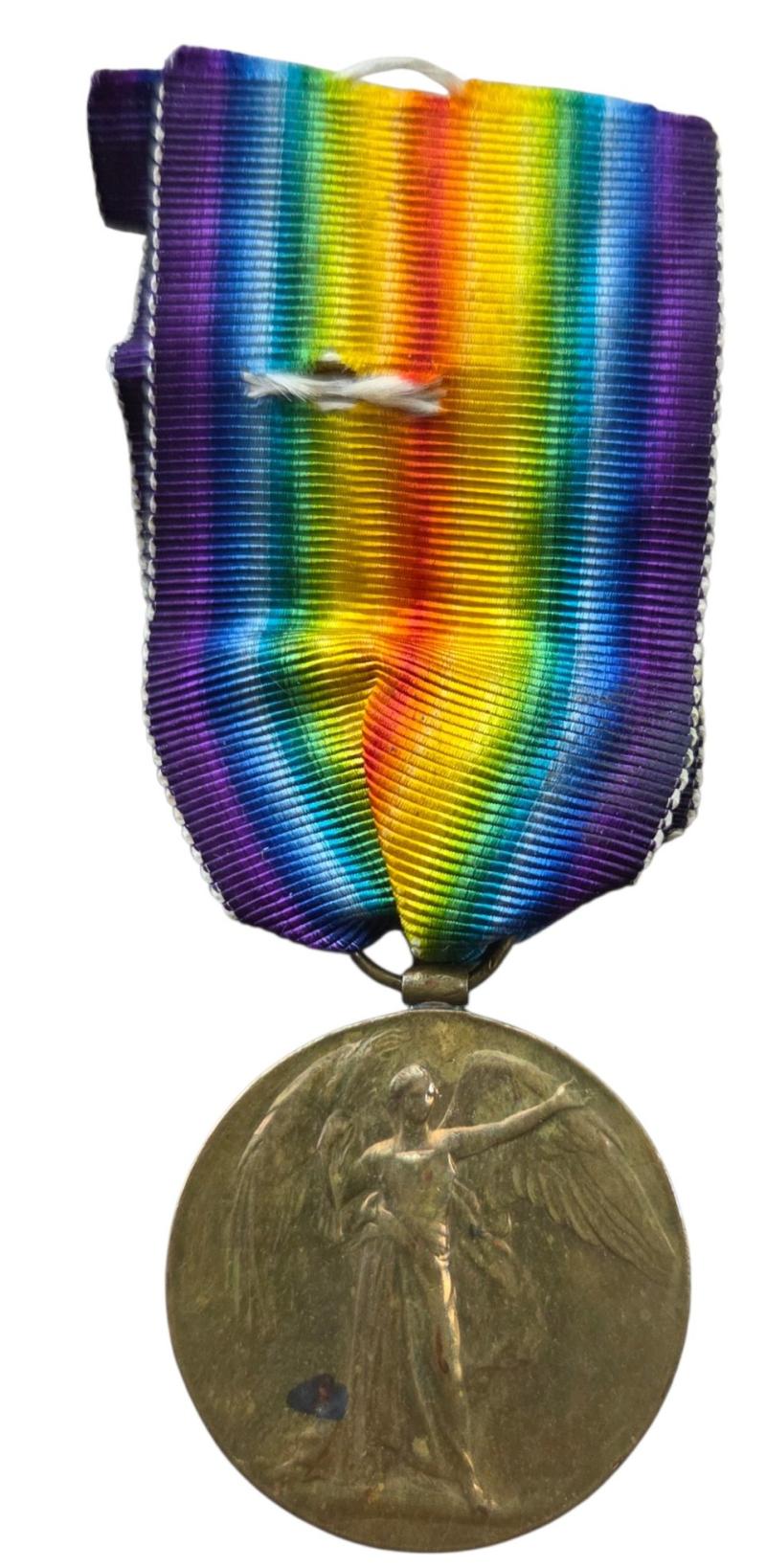 a british ww1 victory medal on name
