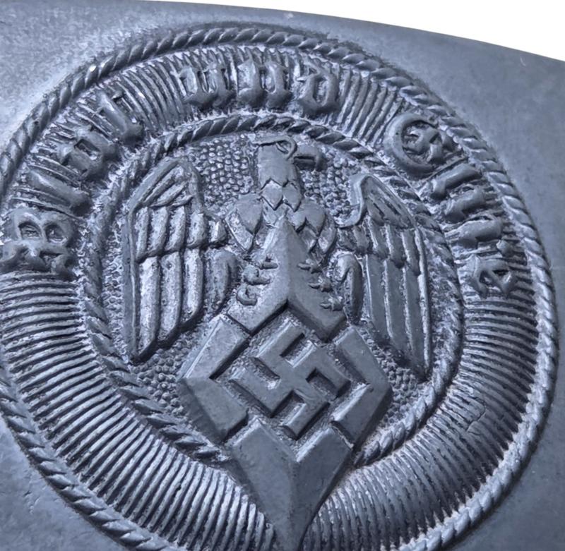 a wehrmacht zinc injection molded Hitlerjugend belt buckle