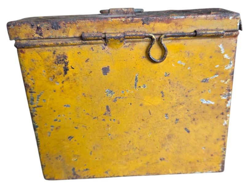 a wehrmacht medical yellow metal tin