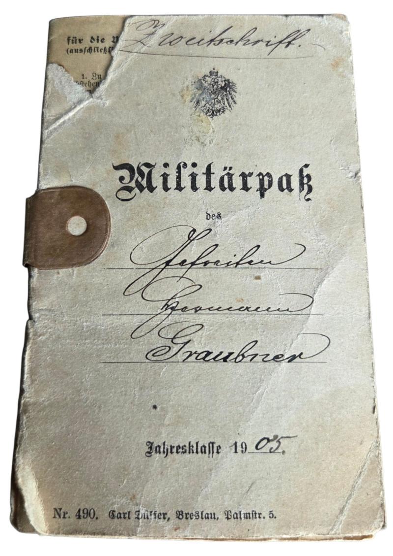 A WWI-era military passport